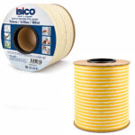 Beyaz 2x50 - 100 m Bobin Fitil Kapı - Pencere Bant D Profil 9x6mm Bandı