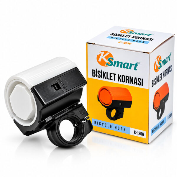 Bisiklet Kornası - Zil 2xaa Pilli Güçlü - Yüksek Ses K-1206