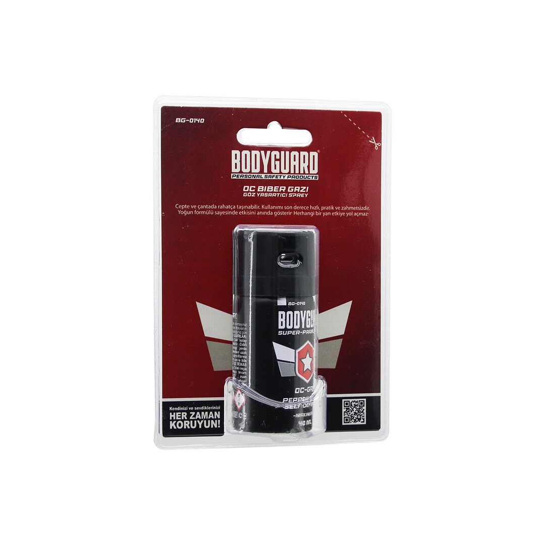 Bodyguard Bg-0140 Biber Gazı Sprey 40 ml Kendini Savunma Amaçlı Kullanım