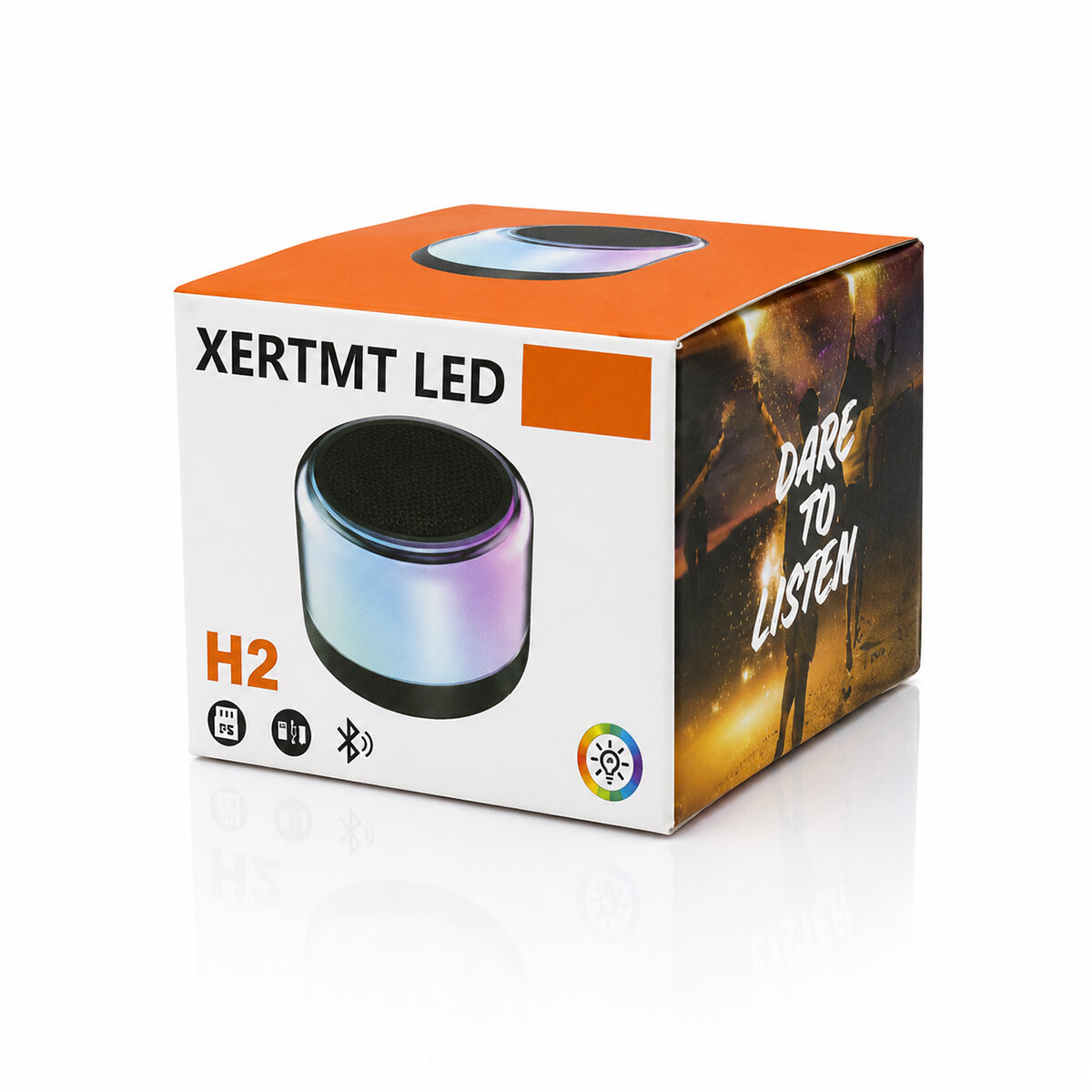 BT - SD - USB Şarjlı RGB Işıklı Bluetooth Wireless Speaker Hoparlör 3 W Pl-4675