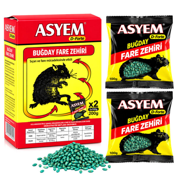 Buğday Fare Yemi Zehiri 2x100 - 200 gr