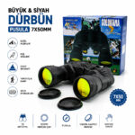 Büyük - Siyah Dürbün Pusula 7x50mm 168ftx1000yrf