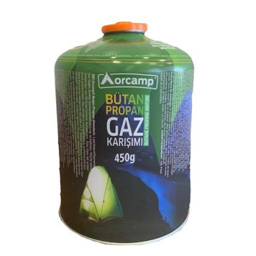 Büyük Tombul Bütan Propan Gaz Kartuş Kore Tipi Ocaklar için 450 gr