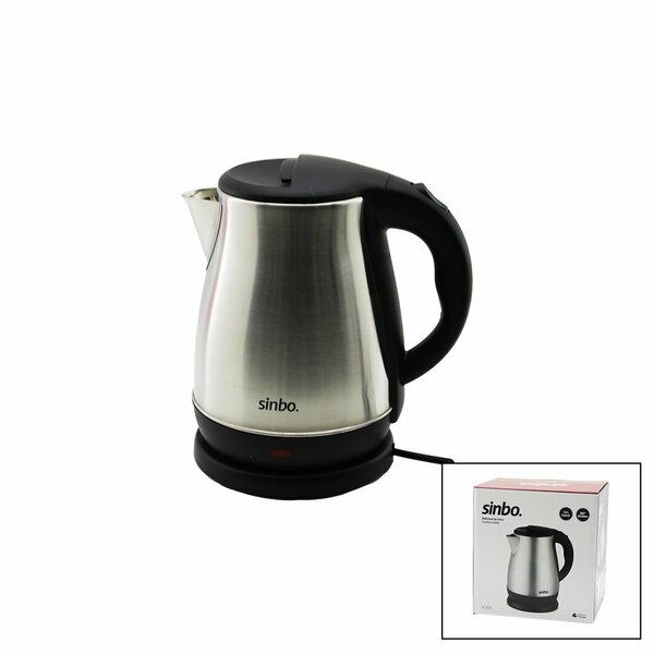 Çelik Kettle Su Isıtıcısı Kablosuz Kullanım 1.8 lt 360° Dönebilme Otomatik Kapanma Sk-8028