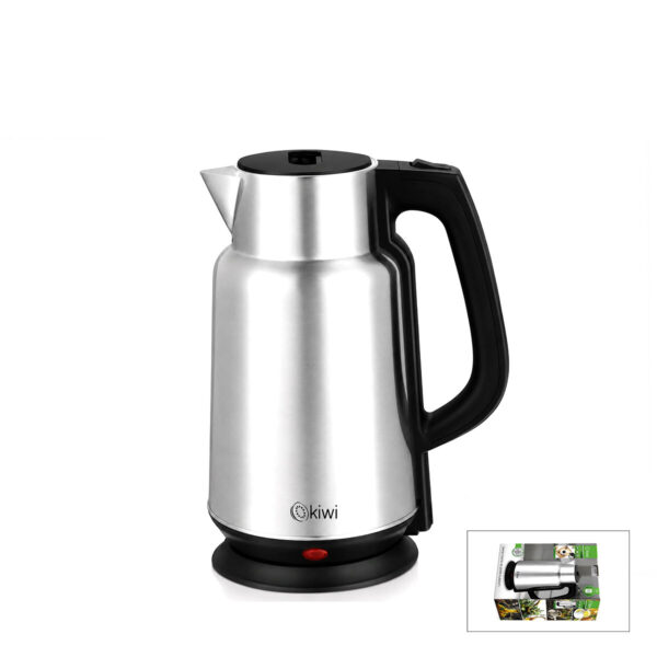 Çelik - Sürahi Model Kettle Elektrikli Su Isıtıcısı Paslanmaz Çelik Gizli Rezistans 360° 2.2 lt 1500 W Kk-3334