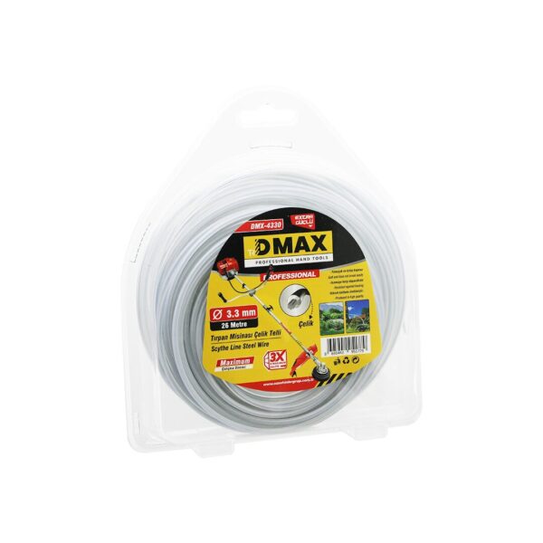 Çelik Telli Yuvarlak 3.3 mm X 26 m Çim Biçme Tırpan Misinası