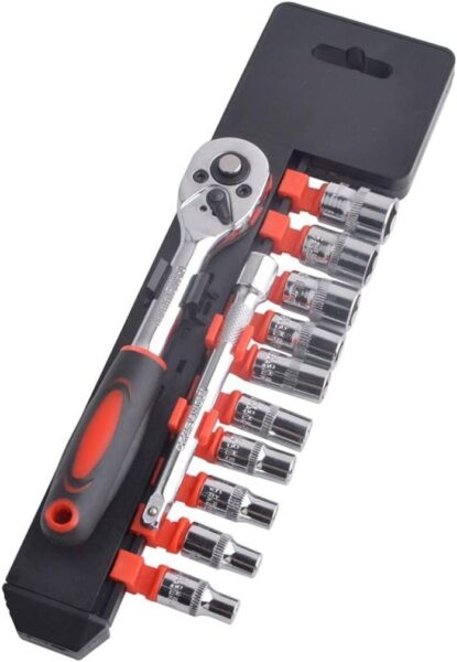 Cr-V Socket Set 12 Parça 1/2 İnç Vakumlu Lokma Seti