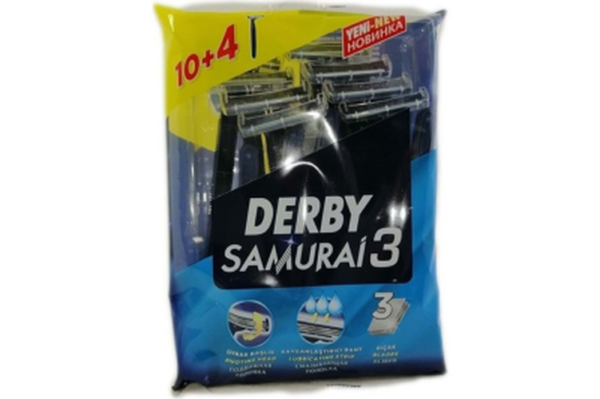 Derby Samurai 3 Bıçak 10+4 Parça.poşetli
