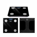 Dijital - Pilli Cam Banyo Baskülü LCD Ekran - Sıcaklık Göstergeli 180 kg/50 gr 28x28cm Sbs-4466