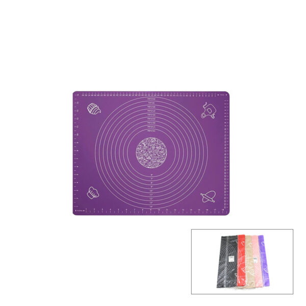 Dikdörtgen 45x65cm Renkli Silikon Hamur Matı Ölçek Çizimli 220 gr Herhangi Bir Renk Gönderilir