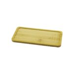Dikdörtgen Ahşap Bambu Yağdanlık Altlık Mini Tepsi 20x10x0.8cm