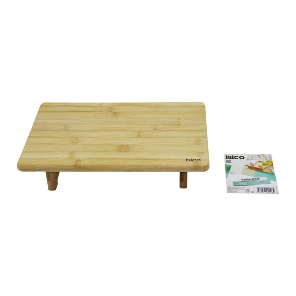 Dikdörtgen Ayaklı Mini Sofra Model - 32x21.5cm Bambu Ahşap Kesim Panosu