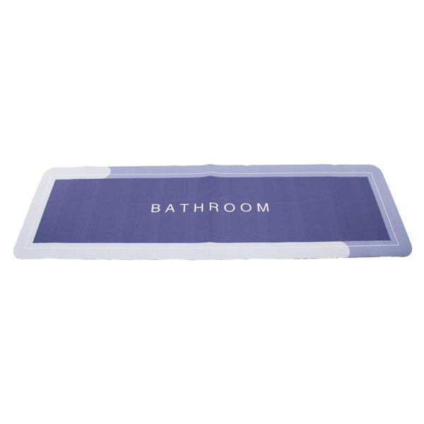 Dikdörtgen Düz Renkli Su Emici - Sihirli Banyo Paspası Elastik 116 X 37.5 cm