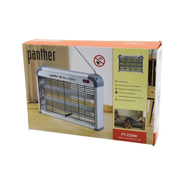 Dikdörtgen Model Sinek Öldürücü Cız Makine 2x10w Masa Üstü - Askı Halkalı Etki - 40 m 226x38x7cm V