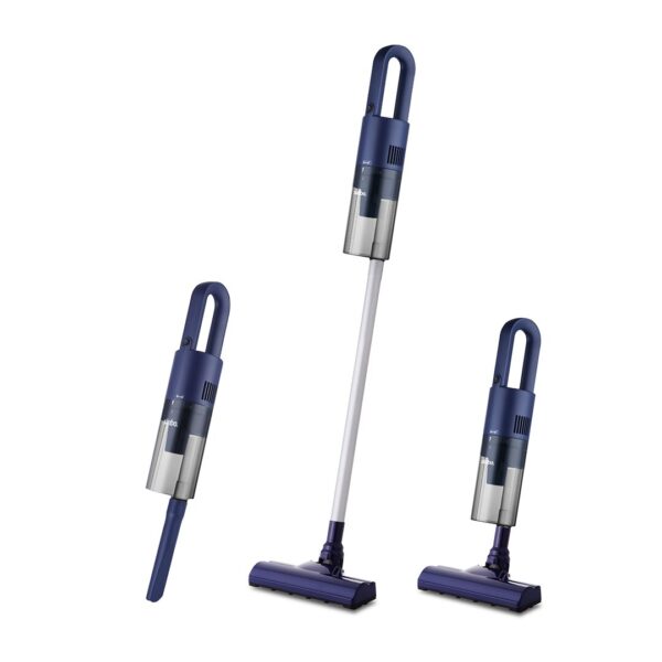 Dikey Mavi Elektrikli Süpürge 500 W 90° Başlık - 1.5 lt Toz Hazne - Çift Filtre Svc-8628