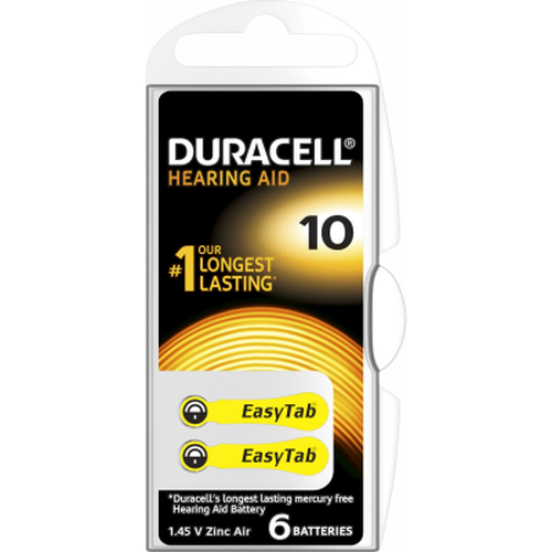 Duracell 10 İşitme Cihazı Kulak Pili 6 Pil 1 Kutu