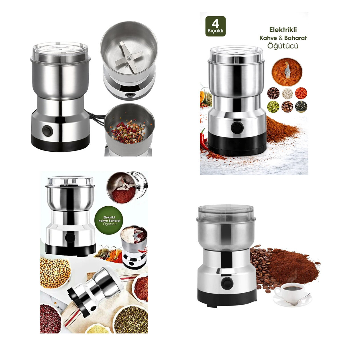 Electric Grinder Pratik Elektrikli Çelik Öğütücü 630 W - 50 gr
