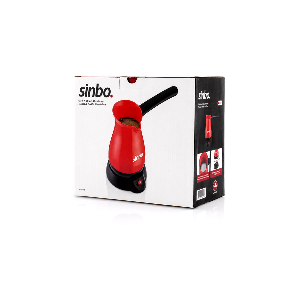 Elektrikli Cezve Pls. Türk Kahve Makine Çelik Gizli Rezistans 700 W 5 Fincan - 400 ml Scm-2948