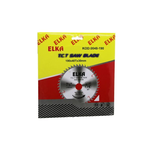 Elka 0048-190 190 X 40t X 30 mm Ağaç Sunta Kesici Disk