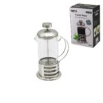 French Press Metal Kafes - Metal Kapak 350 ml Cam Bitki Süzgeçi
