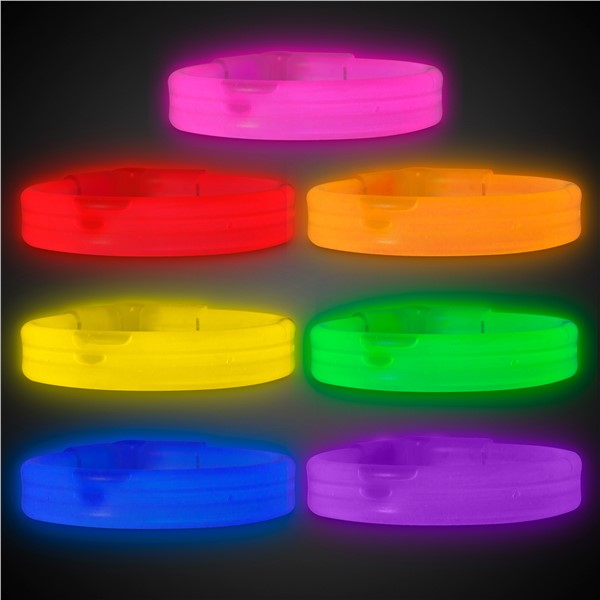 Glow Partisi Glow Ekstra Kalın Fosforlu Bileklik 6 Renk 6 Adet