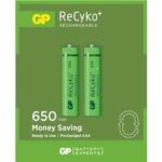Gp Recyko 650 mAh Aaa Şarjlı İnce Pil 63c092 2li Kart