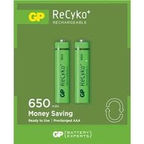 Gp Recyko 650 mAh Aaa Şarjlı İnce Pil 63c092 2li Kart