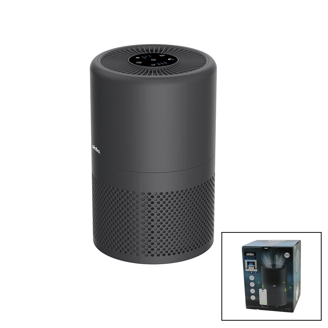 Hava Temizleme Cihazı 3 Kademe Filtreleme Otomatik Fan UV Aydınlatma Sessiz Uyku Mod Wifi Uzaktan Kontrol Sap-5508