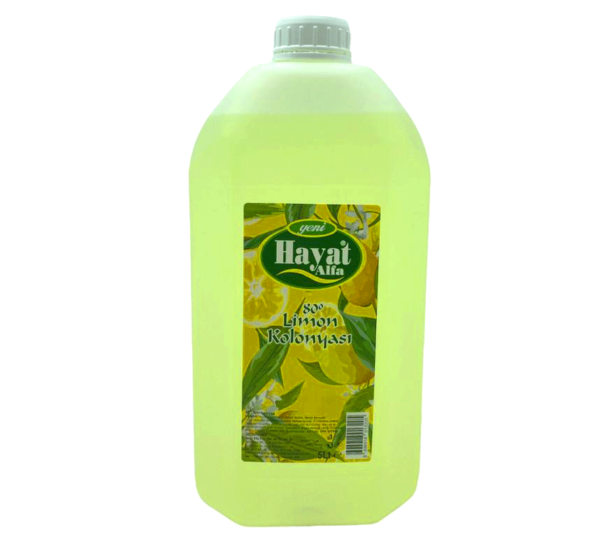 Hayat 5 lt Limon Kolonya Bidon