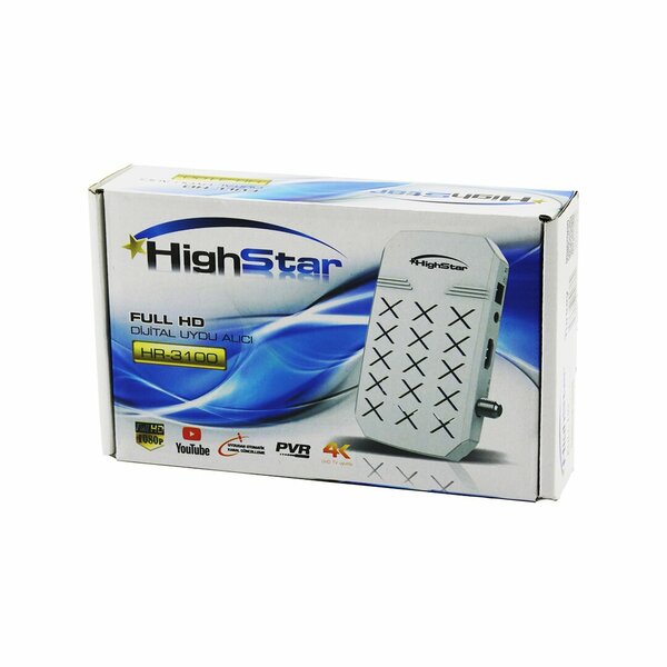 Highstar Hr-3100 Full HD Dijital Uydu Alıcısı 1080p - HDMI - Wifi - Av - Youtube - 4K Uhd TV Uyumlu