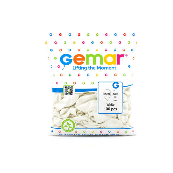 İç Mekan - Beyaz Balon 10 Inc - 26 cm - 100pcs