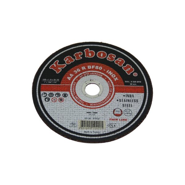 İnox Metal Kesici Disk 180mmx1.9x22