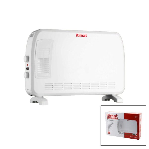 İtimat Ch-2020b Büyük Boy Konvektör Isıtıcı - Soba Elektrikli Turbo Isıtma 3-Kademe Isı Ayarlanabilir Termostat - 750-1250-2000 W