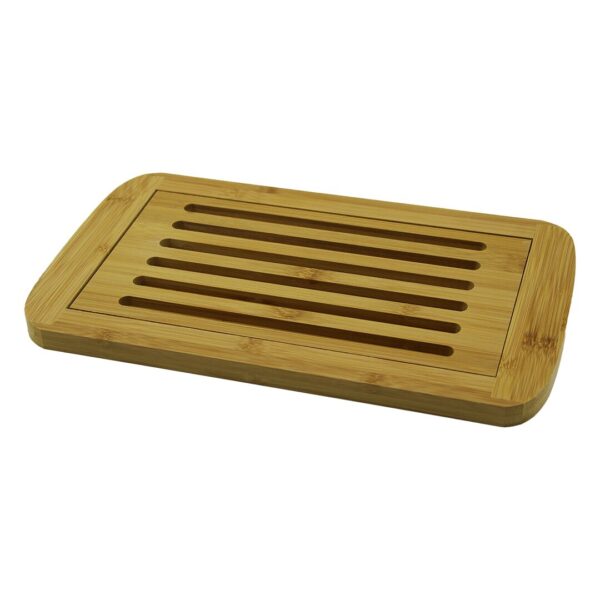 Izgaralı - Hazneli Ahşap Bambu Kesim Panosu 21x36cm