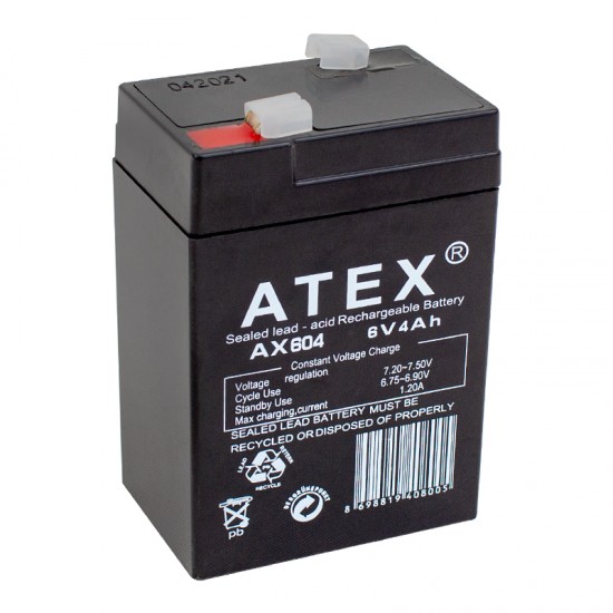 Kalın Kuru Akü 6 V-4ah Amper 70x48x101mm