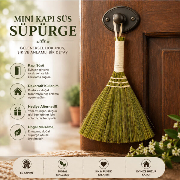 Kapı Süs - Süpürge Hasır Saplı