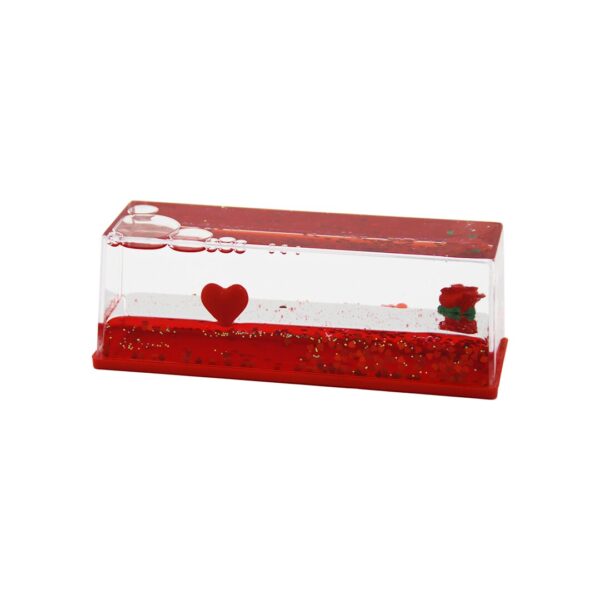 Kırmızı Su Kalp - Gül D.gen Mika Yüzen Batmayan Dekoratif Biblo Akvaryum5.2x15.2x5.3cm