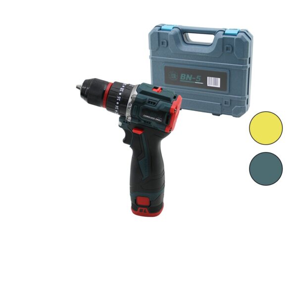 Kömürsüz Sarı veya Mavi Renk Şarjlı Darbeli Matkap - Uç Seti 1550 Rpm24v - 5.0 Ah2-Batarya
