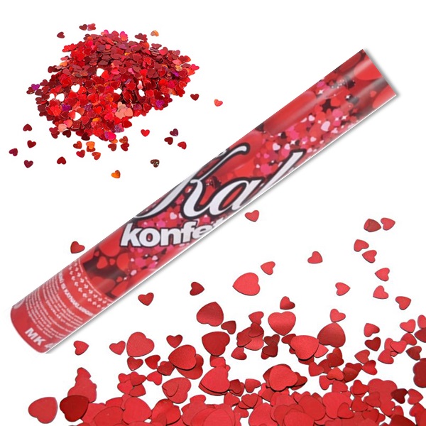 Konfeti Güllü Kalpli 30 cm.