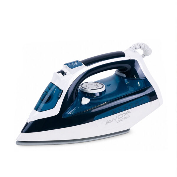 Koyu Mavi - Beyaz Buharlı Ütü Seramik Taban - 360° Hareketli Kablo - Buhar Ayarlama 2100 W Steamplus-1716