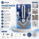 Krom Taharatmatik Seti Taharatmetik El Duşu- Hortum - Mafsal Vakumlu Set