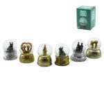 Küçük Boy - 6.5 cm Pilli - Işıklı Kar Küresi Cam Eskitme İnsan Figürlü - Desen Mix Renkli Herhangi Bir Tanesi Gönderilir