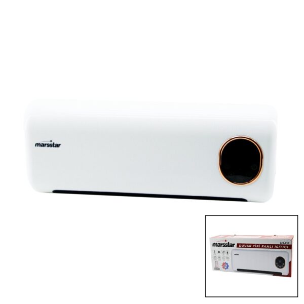 Kumandalı Duvar Tipi Fanlı Isıtıcı Soğuk - Sıcak LED Kontrol Ekranı 2000 W Ms-210 Ms-400