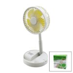 Masa Üstü Vantilatör USB Şarjıl Katlanır Fan - 13.6 cm - Uzayan Ayak - 11-16 cm 180 Derece Telefonluklu Gs-275