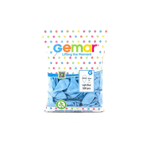 Metalik - Açık Mavi Balon 11 Inc - 28 cm - 100pcs