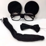 Mickey Mouse Gözlüğü Papyonu Kuyruğu Seti