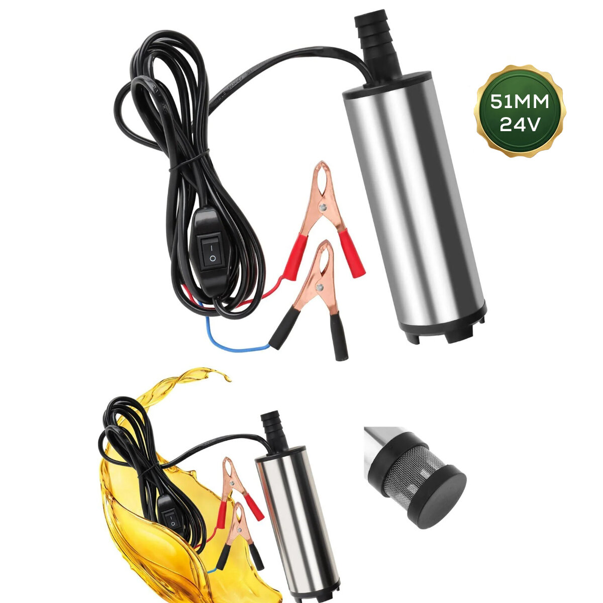 Mini 24 V 51 mm Akaryakıt Pompa 5442-50