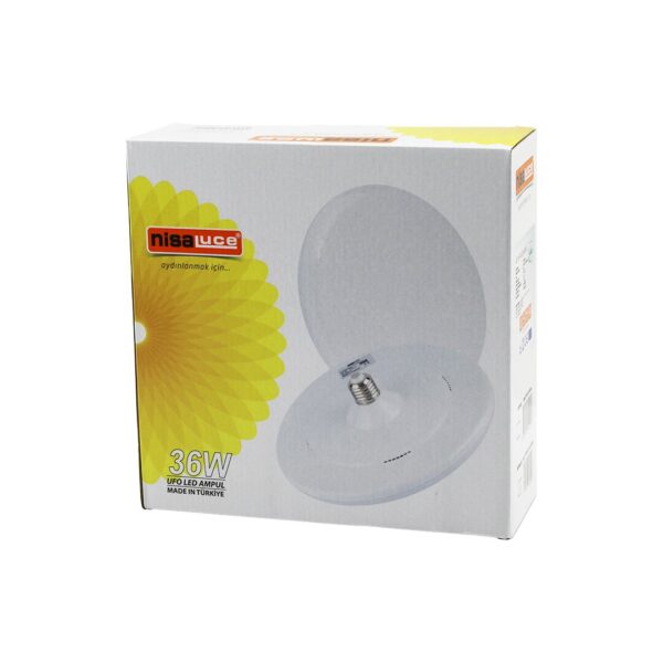 Nisaluce Eamp-063/Kb 36 W E27 Ufo Tipi LED Lamba Ampul Kristal Desenli Mika Pls.kapak 6400k - 3240lümen