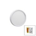 Nisaluce Epl-18sü 18 W Beyaz Metal Kasa Sıva Üstü Yuvarlak LED Slim Panel 1260lm Beyaz - 6500k 30.000 Saat Ömür