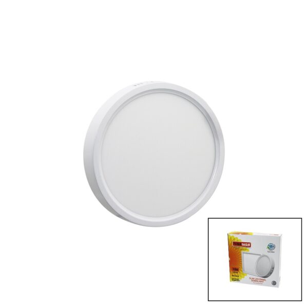 Nisaluce Epl-18sü 18 W Beyaz Metal Kasa Sıva Üstü Yuvarlak LED Slim Panel 1260lm Beyaz - 6500k 30.000 Saat Ömür
